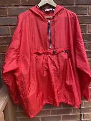 PRE-OWNED IN EXCELLENT CONDITION, Vintage Marlboro Unlimited Red Pullover Rain Jacket Windbreaker Size XL FREE SHIPPING...