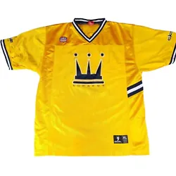 Vtg 90s Dada Supreme Football Jersey Gold #7 Crown Men’s Xl Streetwear Hip Hop. Tagged size XL see photos for...