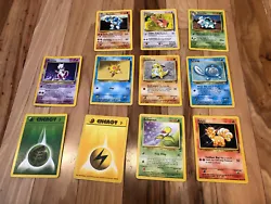 Vintage Pokemon Cards 11 Card Lot! One Hologram!. Condition is 