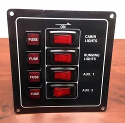 Features: Material: Aluminum Plate Voltage: 12VDC Illuminated Switches 20 Preprinted Labels Included IP65 Blister Pack...