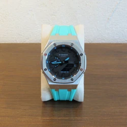 Bracelet caoutchouc TIFFANY BLUE. Cest une montre Casio G-ShockNEUVE etAUTHENTIQUE, la contrefaçon est interdite par...