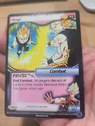 DBZ CCG STOP! I have 2 of these cards available. You are buying ONE card. Both cards are in similiar condition.