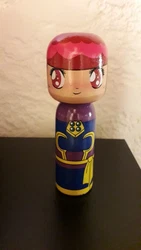 Kokeshi of Cotton (Japanese Wooden Figurine)  12cm