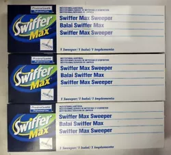 Lot of 3-Pack Swiffer Max Sweeper 17