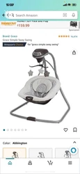 graco simple sway baby swing.