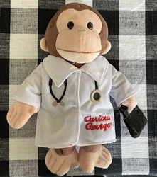 Universal Studio Curious George Doctor Monkey Stuffed Toy. No Returns!!