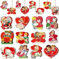 【Easy to Hang & Use】Each wooden valentines cutouts slices has a hole at the top for easy hanging with the twine...