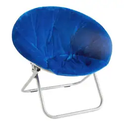 Soft, wide seat   Foldable steel frame   Cool faux fur fabric   Great for lounging, dorms or any room   100 percent...