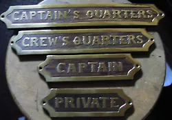 Captains Quarters wooden sign 14