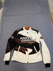 Harley Davidson Screamin Eagle Screaming 100% cotton jacket womens size large.