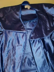 Royal Blue Graduation Cap and Gown adult Worn Once.