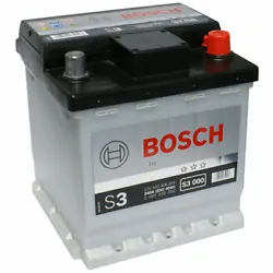 Batterie Bosch S3000 40Ah 340A BOSCH. Si vous avez le choix entre plusieurs modèles, choisissez celui dont la longueur...