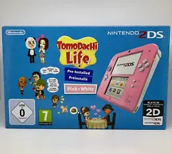 Console Nintendo 2DS rose blanc pack jeu tomodachi life préinstallé NEUF. Version française État : 