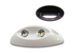 This modern, energy efficient and attractive cool white LED courtesy light with white high impact plastic housing is...