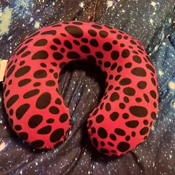 Pink Cheetah Neck Pillow.