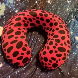 Pink Cheetah Neck Pillow.