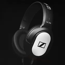 With these Sennheiser HD 206 wired headphones, great sound doesnt have to cost a fortune. This comfortable,...