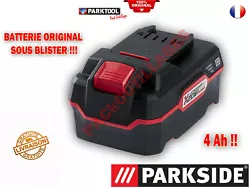 PARKSIDE® Batterie 20V 4AH. Compatible avec tous les appareils de la série « PARKSIDE X 20 V ». Compatible avec...