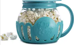 Ecolution Original Microwave Micro-Pop Popcorn Popper, Borosilicate Glass, 3-in-1 Silicone Lid, Dishwasher Safe, BPA...