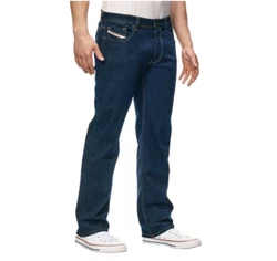 Diesel LARKEE. Dark Wash Stretch Denim. Button Fly. Sizes 30, 32, 34, 36, 38, 40.