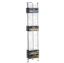 At over 3 tall, it has a compact and elegant design thats well suited for any room in the house. This DVD storage tower...