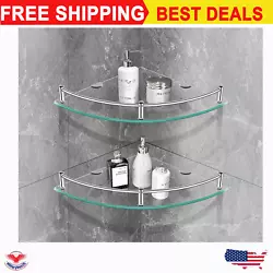 [Easy to Install] Bathroom wall-mounted shelf,copper mounting brackets and plating finished, rustproof screw with 304...