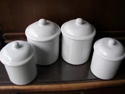 Keep your kitchen tidy with this set of four ceramic canisters from Home Brand. Perfect for storing dry goods like...