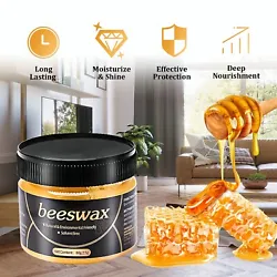 1 PCS x Wood Seasoning Beewax. Safe to use on all types of treated wood.Cleans and polishes wood floors as well!