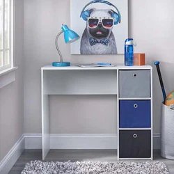 This is well-suited for creating a study area for your child. This student desk features an ample writing space and...