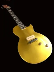 2 Piece Mah Body. 6 String KING 1954 LP-Style Gold Top Electric Guitar. Set Neck Construction. 24.75