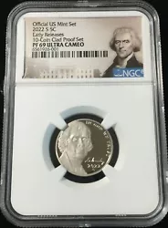2022-S JEFFERSON NICKEL. These coins are highly sought and have limited availability. NGC certification ensures you...