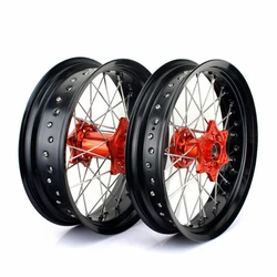 17X3,5 17X5,0 Supermotard Jantes Arrière Avant Roues pr GAS GAS 125-450cc 2021-. 2016 2017 2018 2019 2020 2021. Groupe...