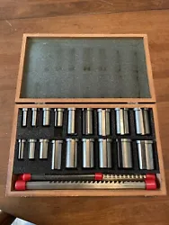 Minuteman Dumont Keyway Broach Set 1/2-1 9/16” 11120 (22 Piece). Excellent overall condition on this set with a few...