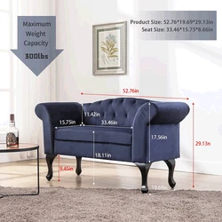 Seat depth Product Type sofa. Ottoman Included No Pillows Included No. Feet material Iron Product Care Spot wipes clean...