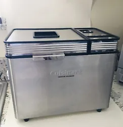 Cuisinart CBK-200 Convection Bread Maker Machine Automatic Silver Stainless Steel. It has some cosmetic wear like...