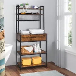 【Space Saving & Multifunctional】:This storage shelf has high on utility, not only a kitchen island, also as an...