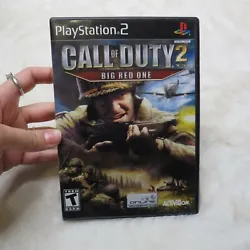 Call of Duty 2: Big Red One (Sony PlayStation 2, 2005). Perfect condition