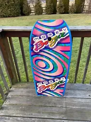 Morey Boogie board with leash is in good condition.