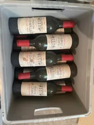 lot de 6 bouteilles de saint Emilion château la chapelle 1989.