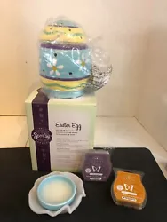 Scentsy Easter Egg Full Size Warmer Retired Comes with 4 Wax Bars