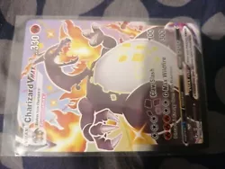 Carte pokemon dracaufeu vmax shiny sous blister version anglaise.