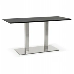 Hauteur sous la table : 72,5 cm. Couleur : Noir. Livré démonté. Pouvant accueillir jusquà 6 personnes. Protection...