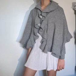 Beautiful H&M Gray Womens Cover Shawl**55% wool, 35% polyamide, & 10% angora. **This cover is pre-owned in very good...