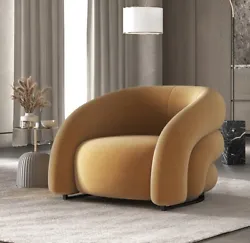 Enhance the elegance of your living room with this modern luxury sofa chair. The chair comes with comfortable flocking...