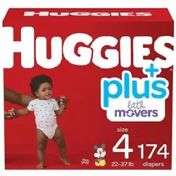 Huggies Little Movers Baby Diapers. We promise to do our very best to try to make you happy. Size 4: 22-37lbs.