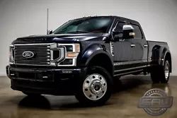 Clean Carfax, 1 Owner, Factory Warranty, 2021 Ford F-450 Platinum DRW 4x4 Diesel, Heated & Cooled seats, Navigation,...