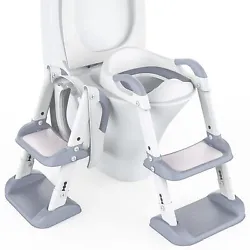 The potty training seat with step stool ladder aims to encourage kids to go to the toilet independently and help them...