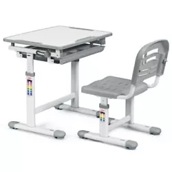 The kids desk and chair set is your childs ideal learning partner! And the desktop of student desk can be tilted from...