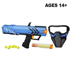 Get started in Nerf Rival battles with this kit that includes the Apollo XV-700 blaster and a Face Mask! Experience...