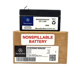Mercedes-Benz Batterie de secours AGM batterie de support 12V 1.2Ah N000000004039 batterie / batterie de secours Pièce...